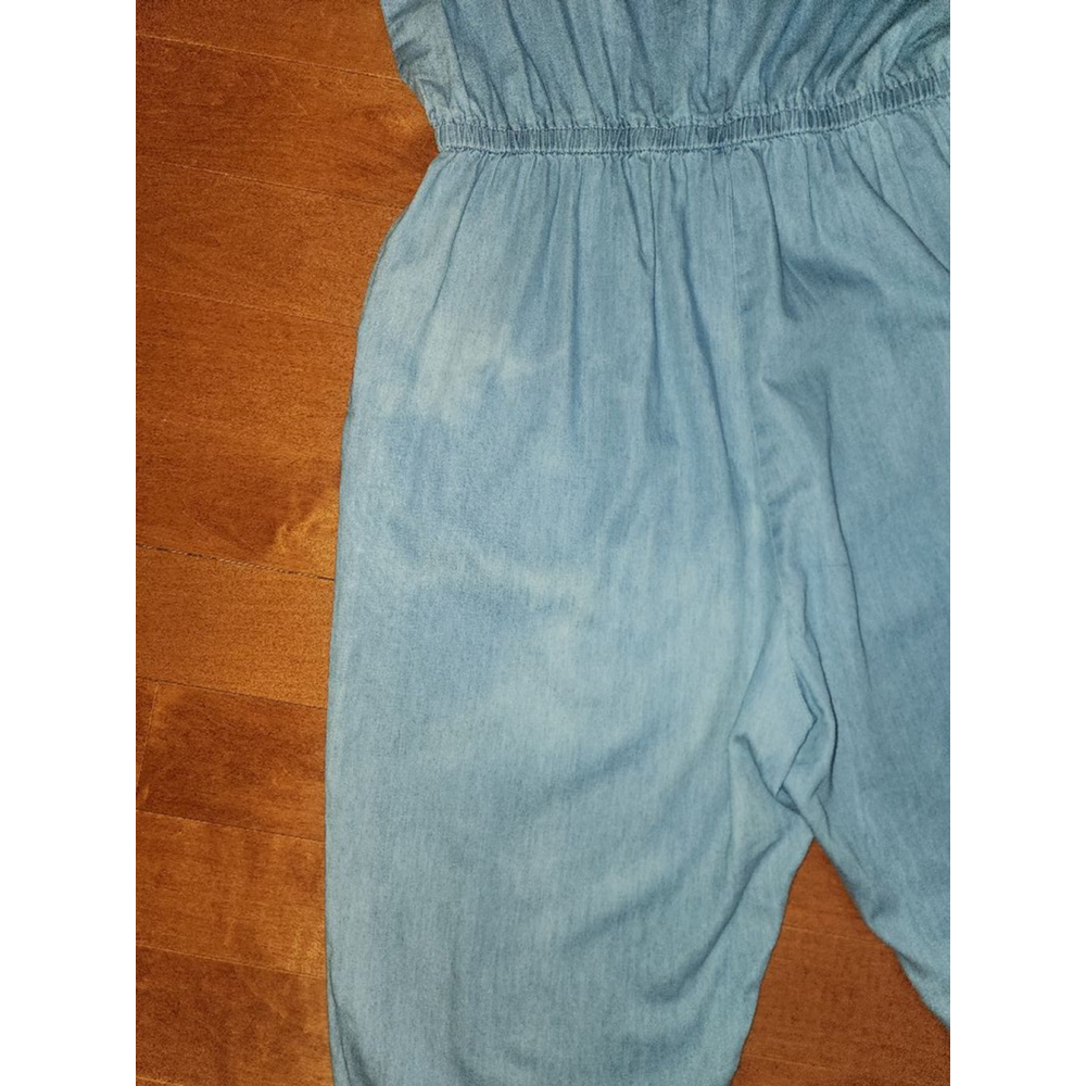 Women Sincerely Jules Jumpsuit Size L Blue Denim - Picture 6 of 7